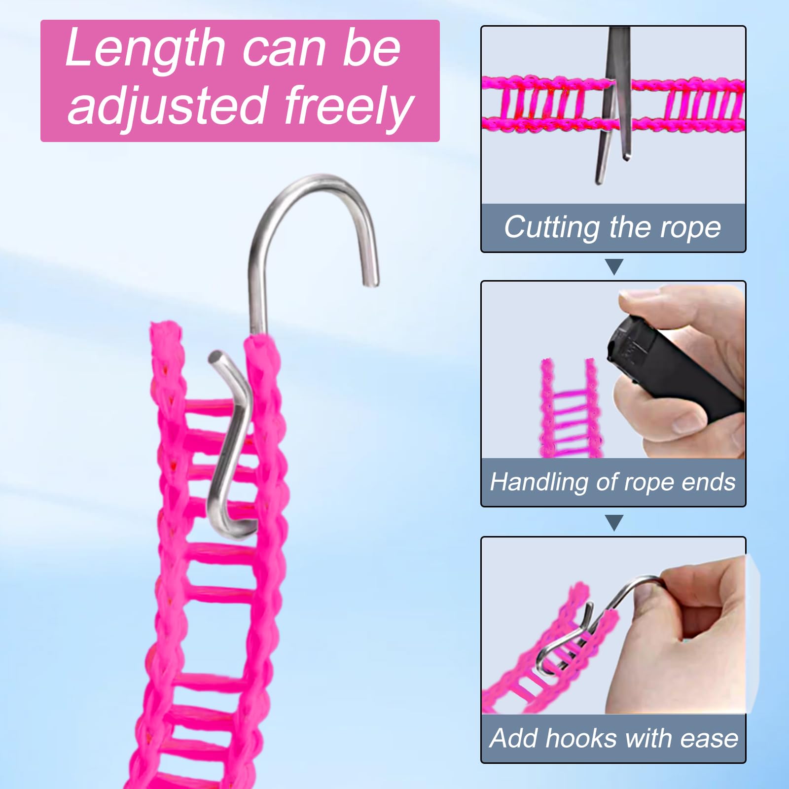 Cavo Stendibiancheria Da Esterno 30m - Anima Acciaio, Rivestimento PVC, Resistente Fino A 150kg, Antiruggine - Foto 12