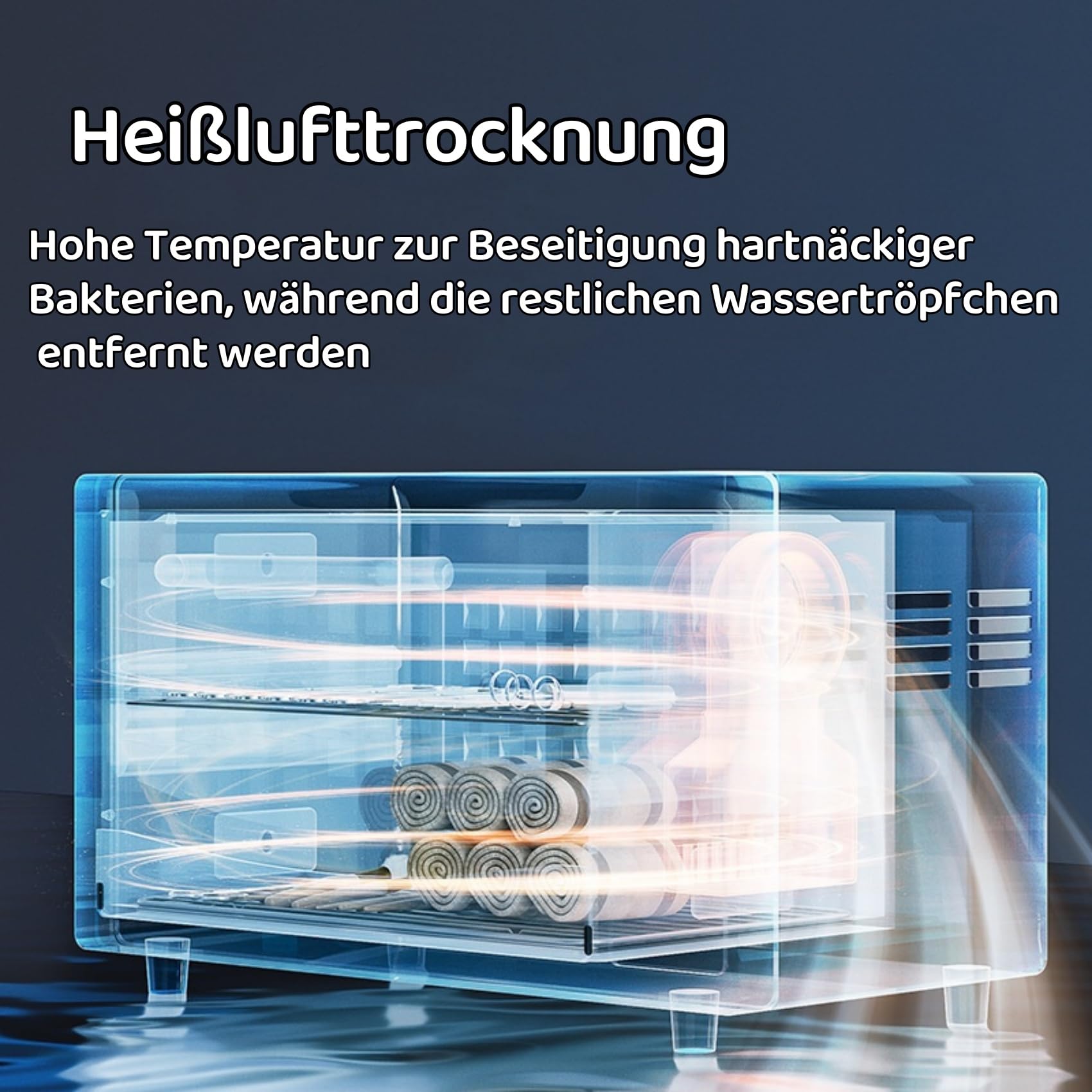 UV Sterilisator mit Trockner, Timer & 1 Langlebige Ersatzlampe 160W 75℃ – 360° Allrounddesinfektion für Babyflaschen & Schnuller, Kinderfreundlich für Familiengebrauch