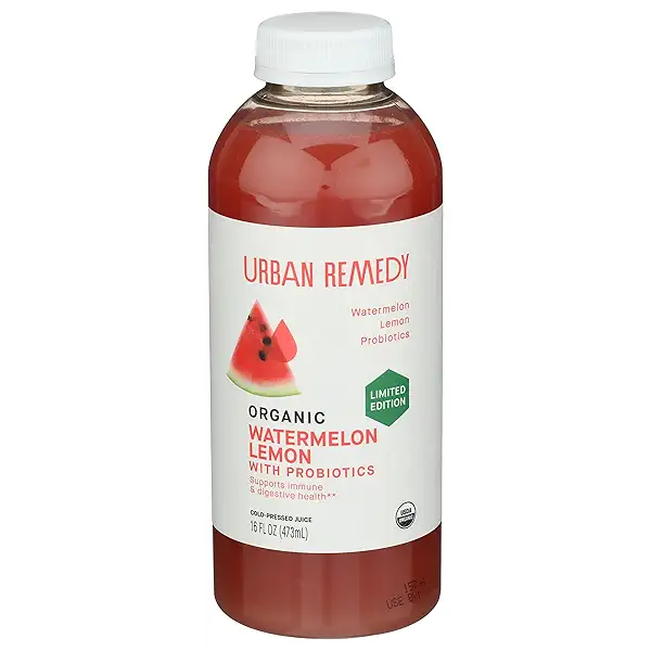 Urban Remedy Organic Watermelon Lemon Juice with Probiotics, 16 FZ 1