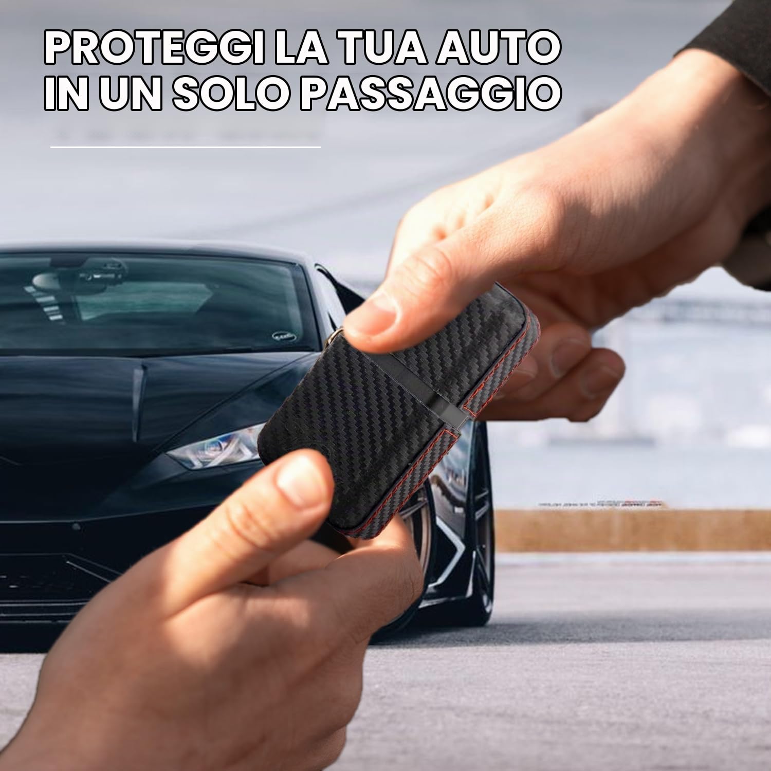 VONETTI Alpha Shield CARBONE - Premium RFID Signal Blocker Box - Smart Car Key Faraday Signal Protector, Keyless Go RFID Blocking Case, Crypto Wallet Safe Box, Signal Blocker Faraday Tin (Black)