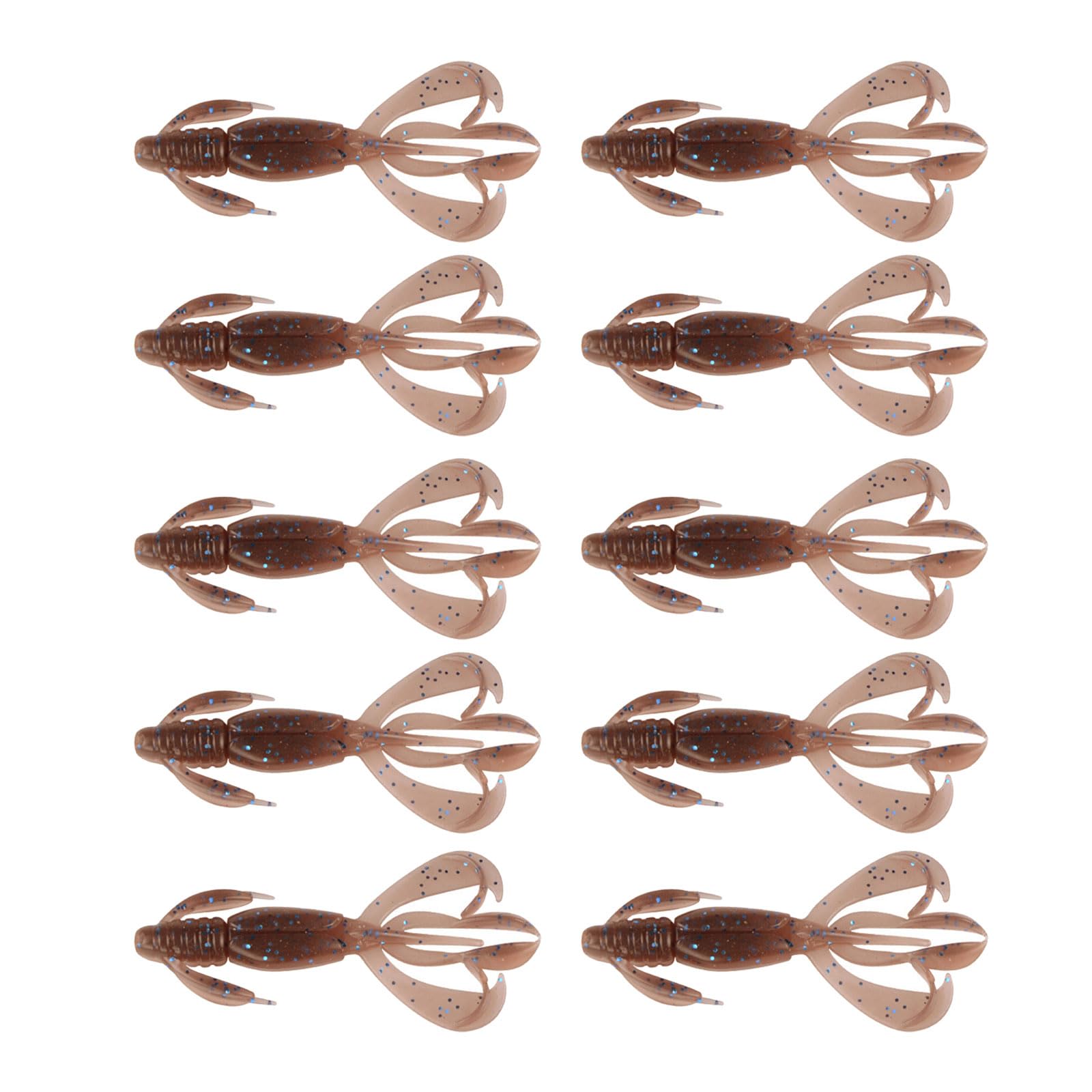 XuQiZZpp 10Pcs Soft Crawfishes Lures Fishing Craw Baits Artificial Lures Baits Swimbait for Outdoor Fishing