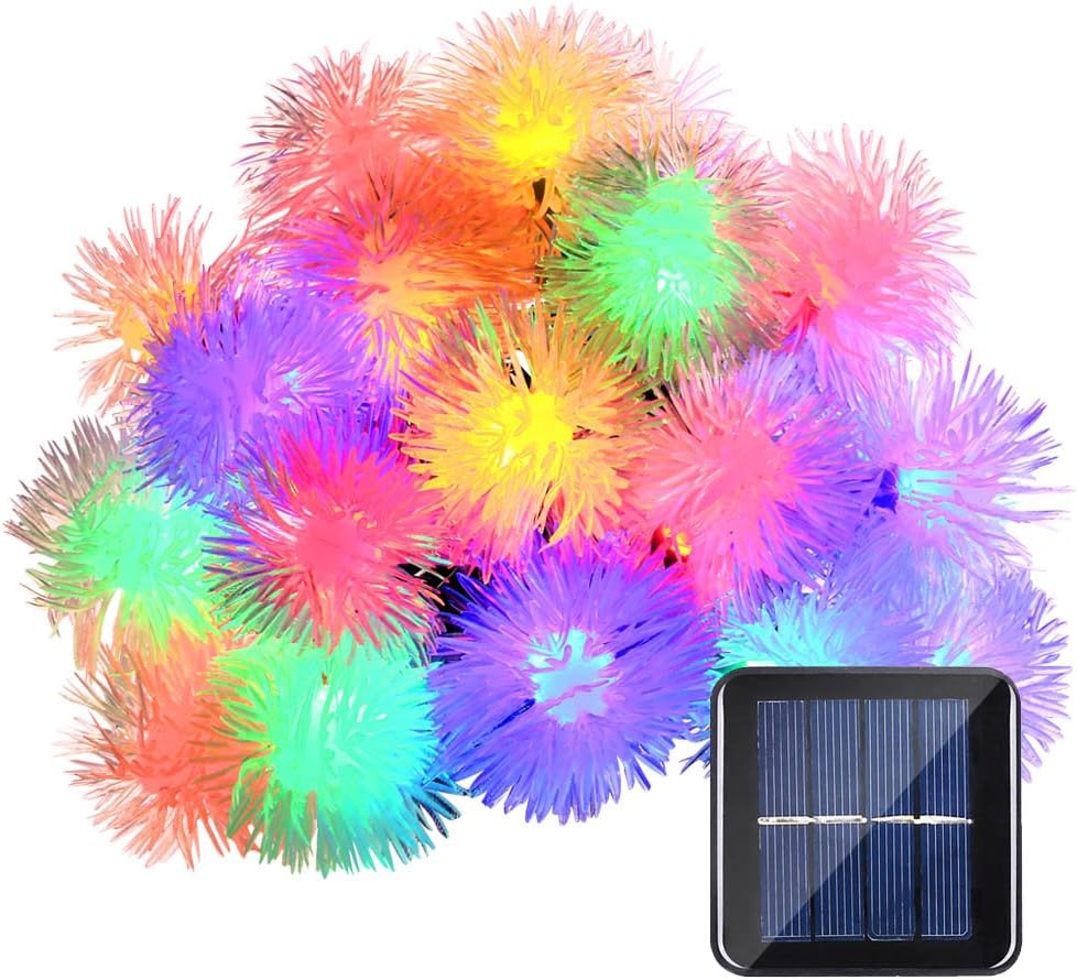 Qedertek Chuzzle Ball Solar Christmas Lights, 15ft 20 LED