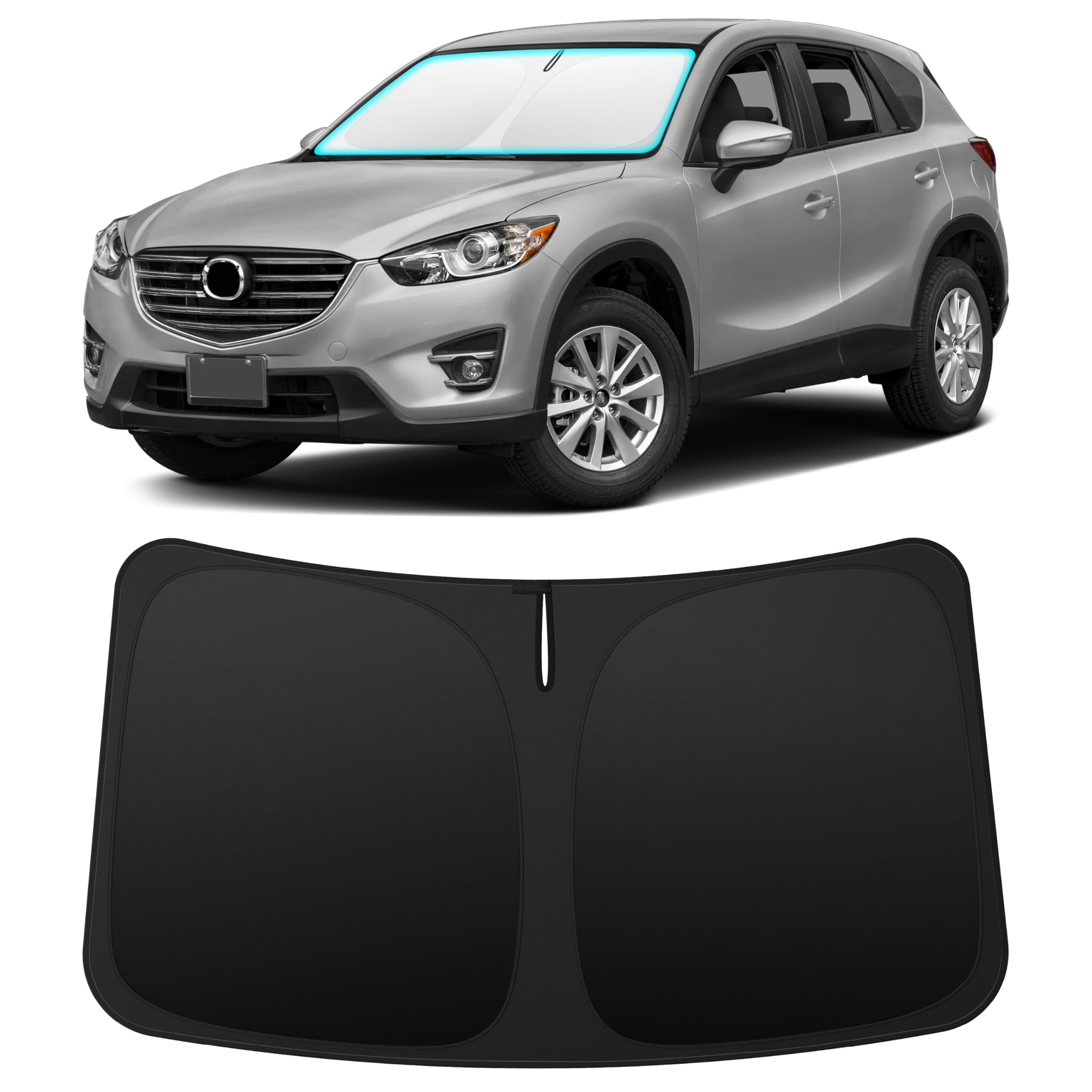 INSAUTO Custom Fit Windshield Sun Shade for Mazda CX5 CX-5 2013-2016