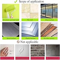 Vista 5 de Papel de Contacto Magnético de Pizarra para Pared 46.3"x18" Pegatina Autoadhesiva de Tablero Magnético de Pared con 36 Letras Magnéticas