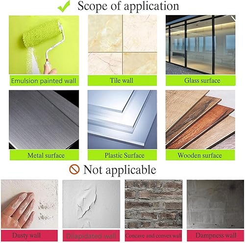 Miniatura 5 de Papel de Contacto Magnético de Pizarra para Pared 46.3"x18" Pegatina Autoadhesiva de Tablero Magnético de Pared con 36 Letras Magnéticas para