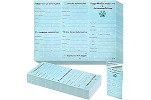 25 Pack Pet Health Record Book Vaccination and Appointment Trackers