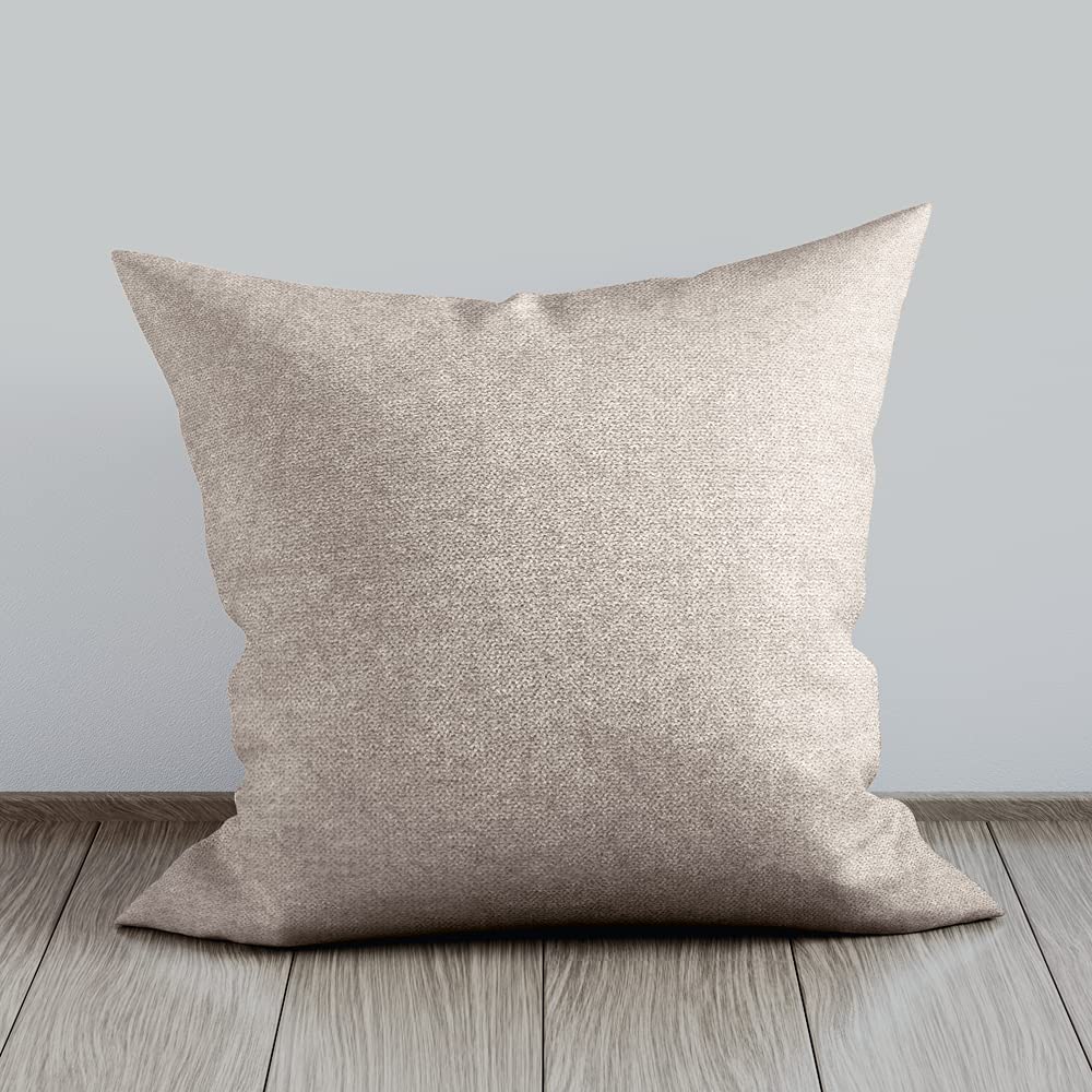 DESHOME Roma 5 mètres - Tissu au metre d'ameublement Hydrofuge h 140 cm pour Fauteuil Sofa et Chaise Beige foncé