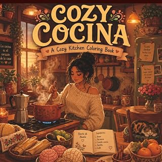 Cozy Cocina: A Cozy Kitchen Coloring Book: Celebrating Latino Kitchen Culture, Abuela's Recipes & Cozy Home Rituals (The Cozy Collection)