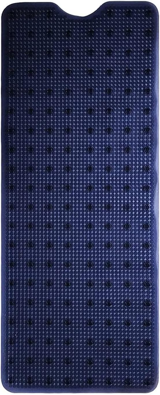 Non Slip Bathtub Shower Mat with Drain Holes Suction Cups Machine Washable PVC Bath Mat for Tub Shower