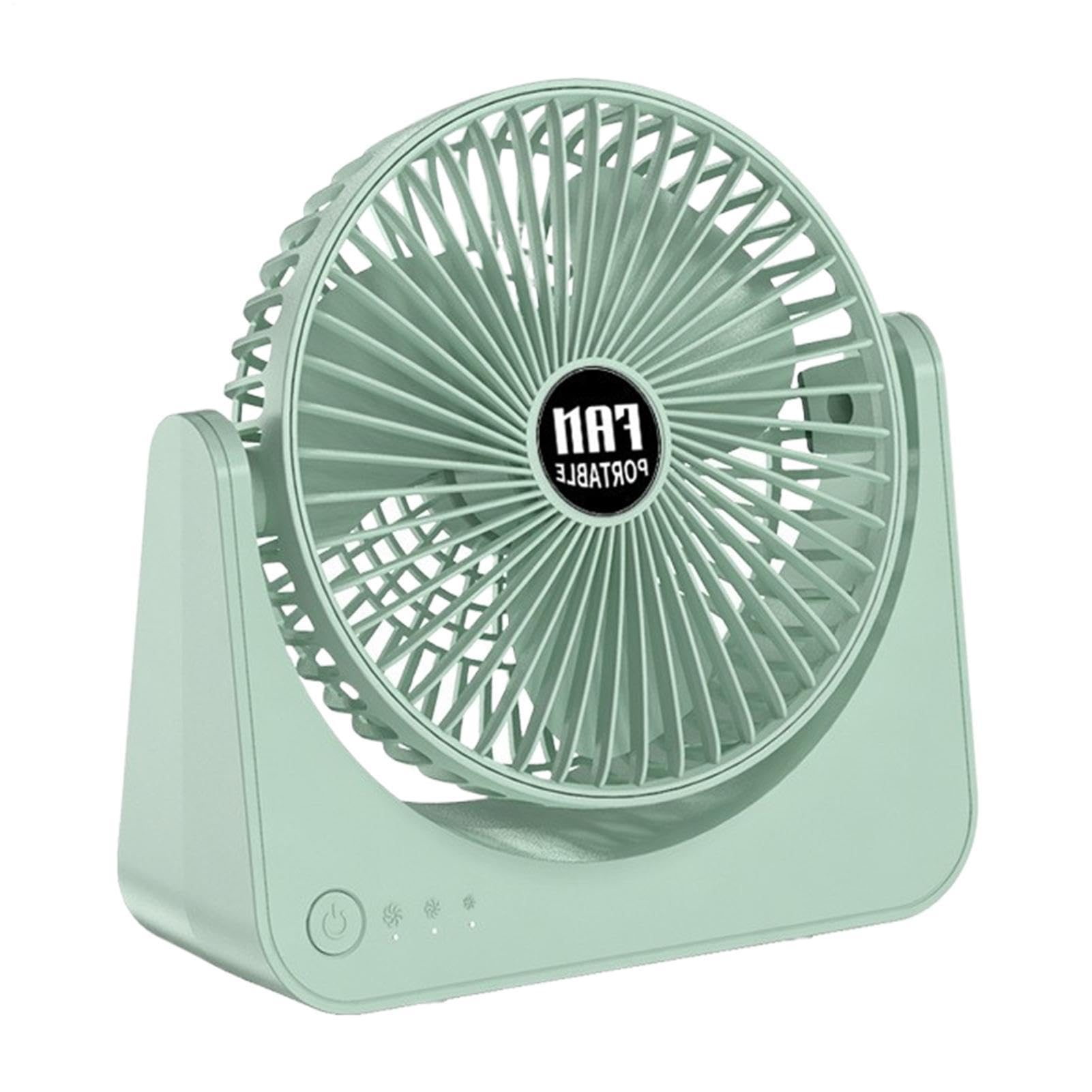 Ventilateur de bureau USB rechargeable à 3 vitesses pour votre table de travail
