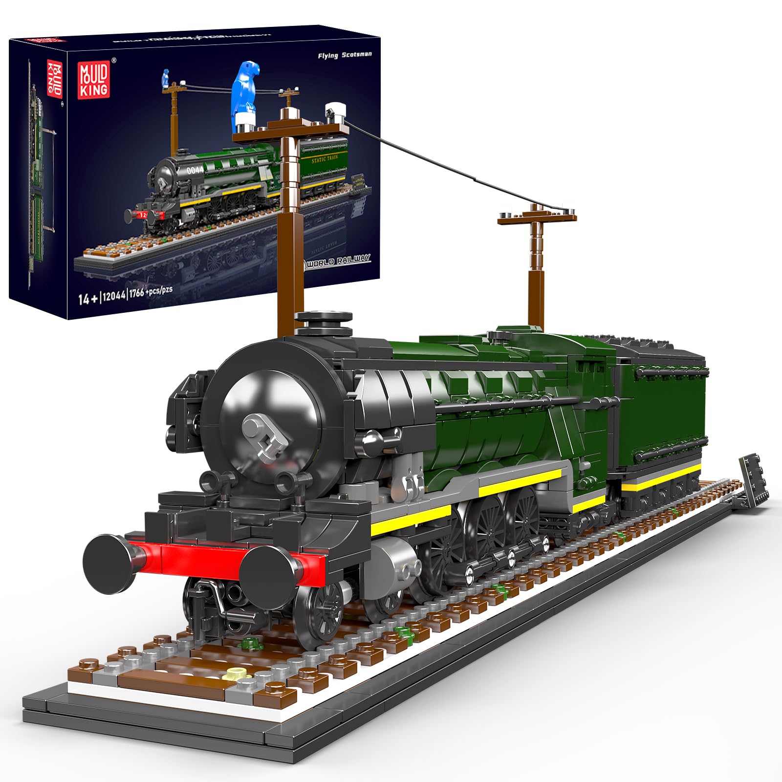 Amazon.co.jp: Mould King 12044 クラシック蒸気機関車モデル ブロック