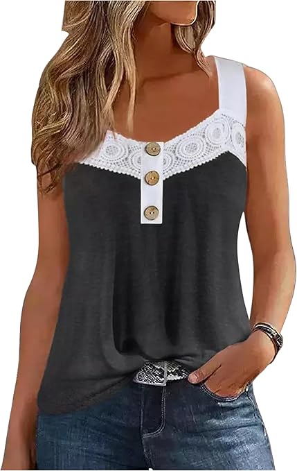 Boho Tank Tops for Women Retro Floral Graphic Tops Ladies