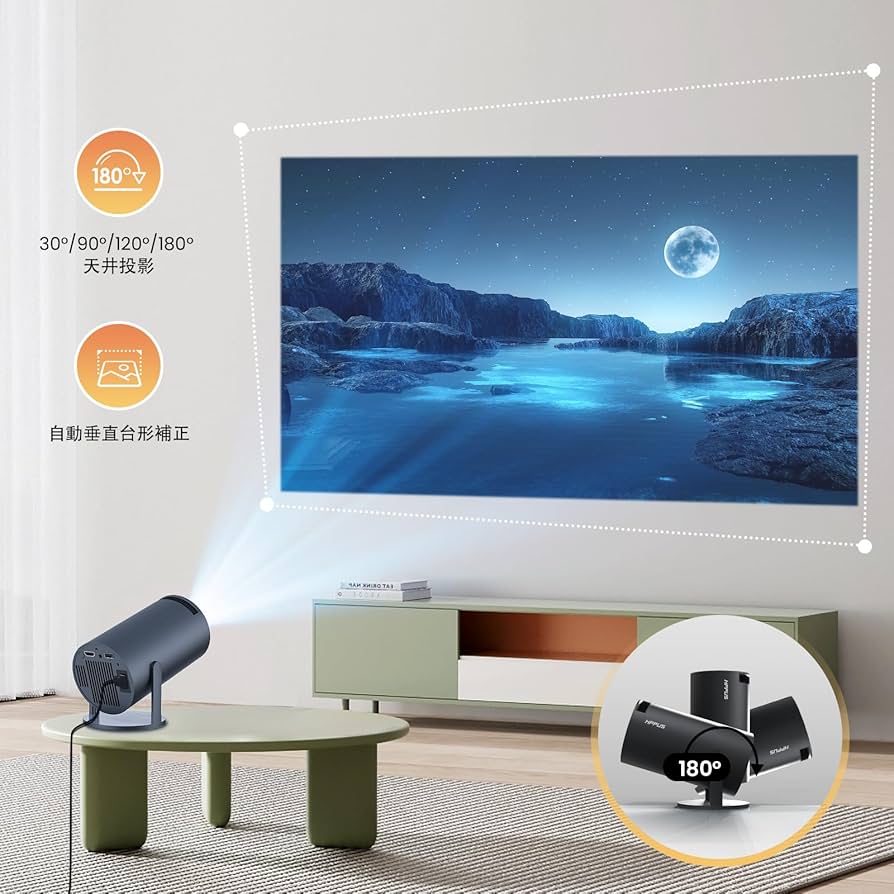 【人気商品】【180°回転 &amp; Android TV】 HIPPUS Andro Amazon.co.jp: 【180°回転 & 自動台形補正】 Android TV 11.0