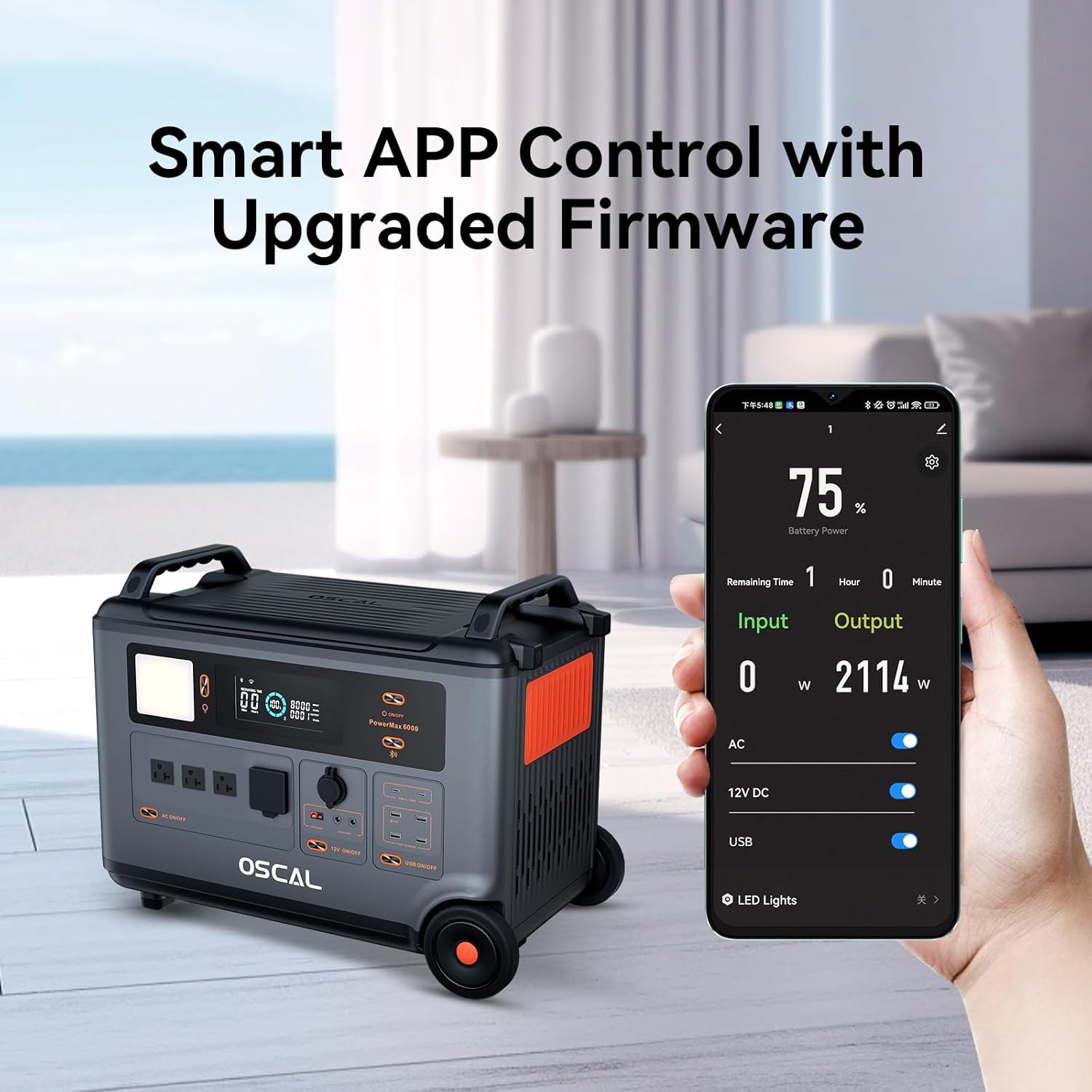 OSCAL PowerMax 6000 expandable capacity with multiple units