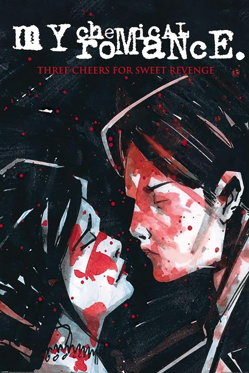 Grindstore Multicolour My Chemical Romance Three Cheers For Sweet Revenge Maxi Poster - Laminated Large Wall Art Print, Wall Decor, Home Office Classroom Decoration, Gift Idea, Decorative Print 91.5X61cm