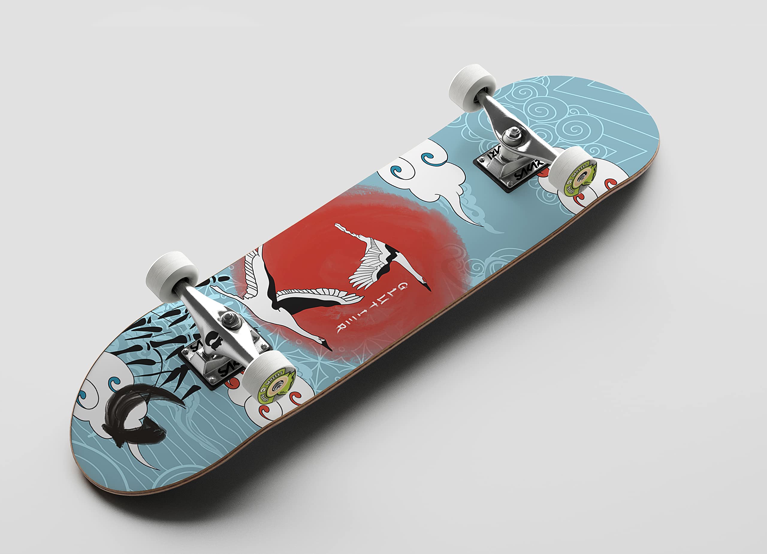 Glutier Complete monopatin Skate Skateboard Completo Japan Kuren 7.875