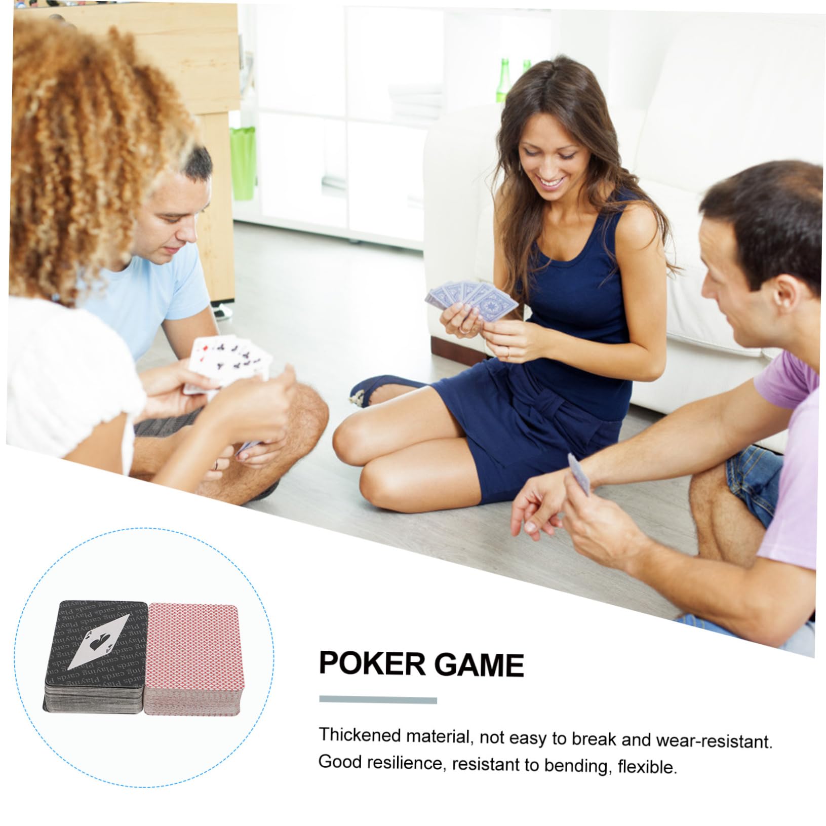 Mini Carte Da Gioco Carte Da Poker Gioco Poker Materiale Spesso Resistente All Usura Flessibile Divertimento Familiare Regalo Per