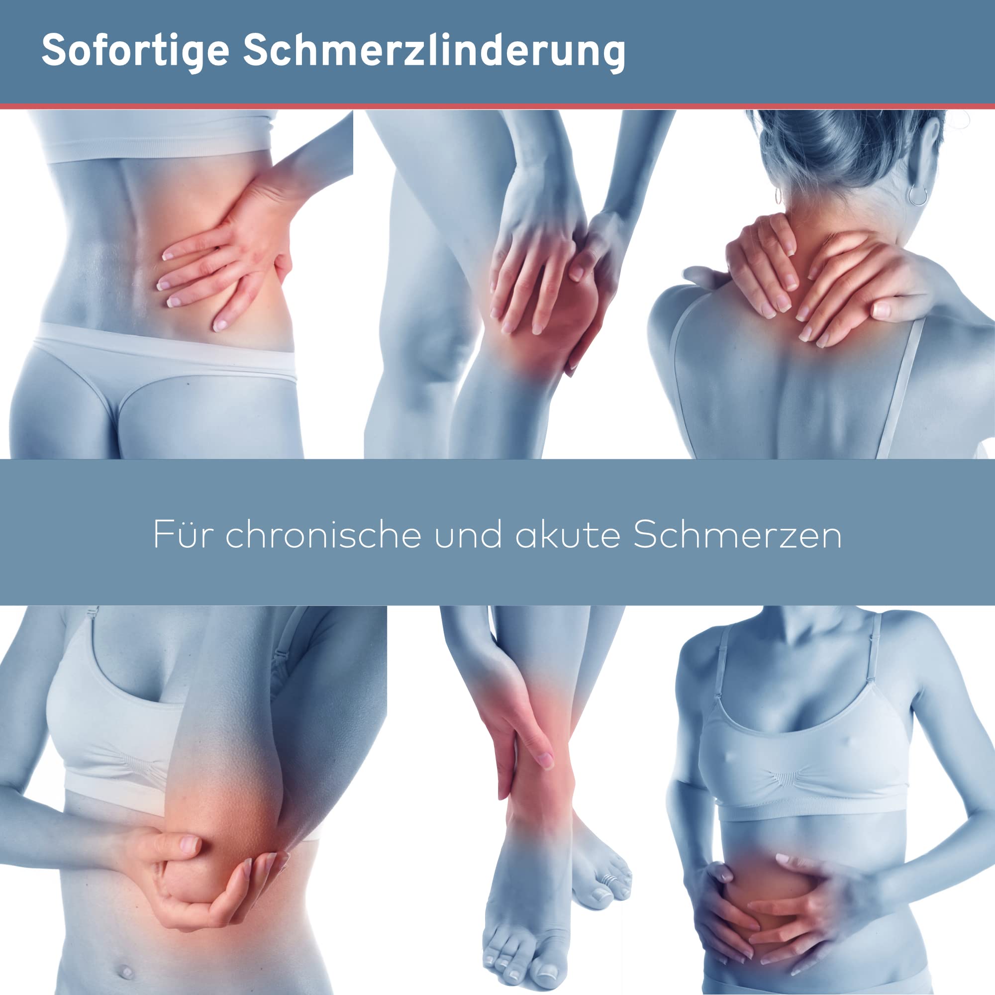 Kabelloses TENS Gerät zur Natürlichen Schmerztherapie. Tragbares TENS-Gerät & Muskelstimulator mit Fernbedienung. Wiederaufladbar, 15 Modi für Rücken, Nacken, Arm, Knie & Schmerzbehandlung