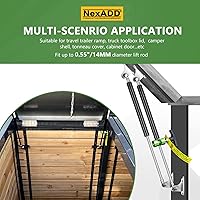 Vista 7 de Soporte de Capó de Coche y Calibrador de Bujía de 12mm con Punta de Latón Verde 2 Piezas - Soporte Universal de Puntal de Capó, Abrazadera
