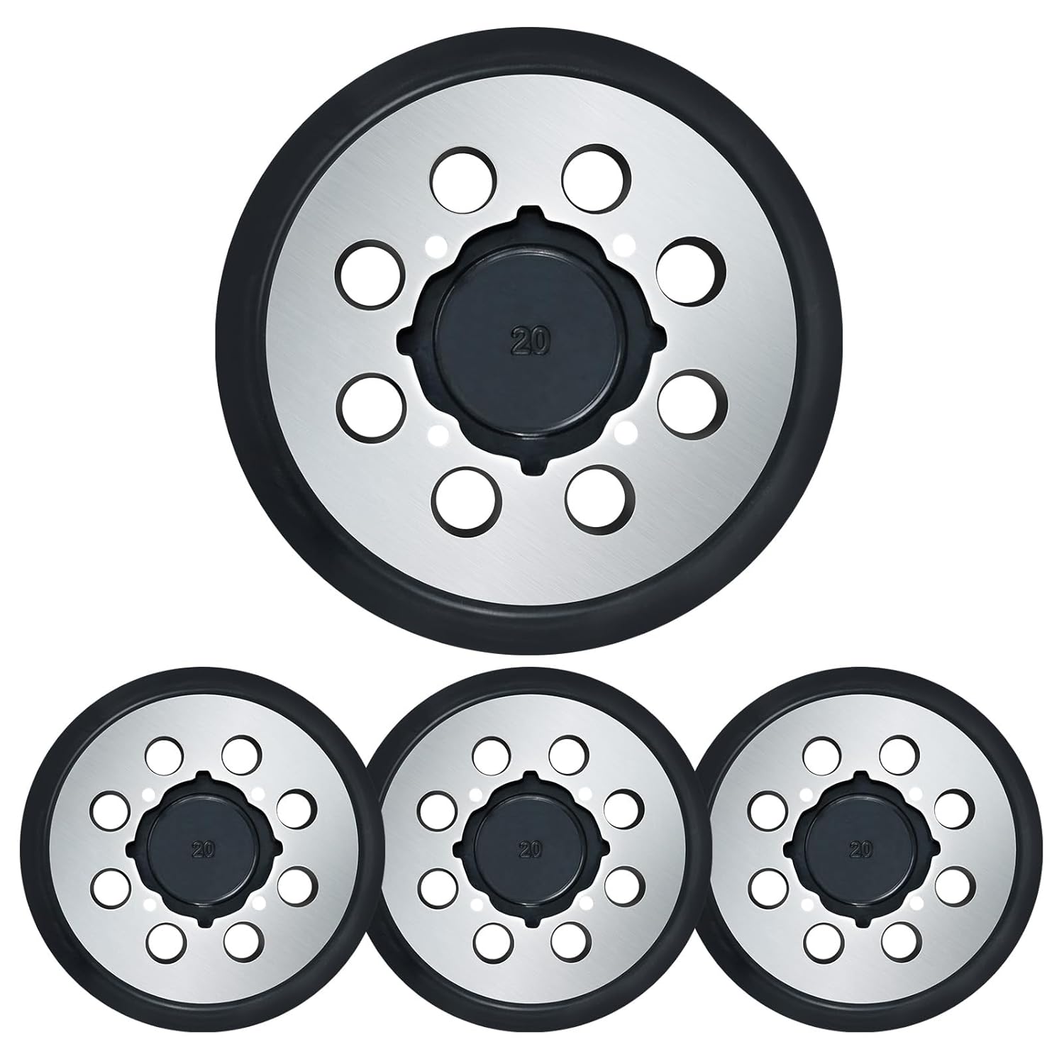 5 inch 8 Hole Aluminum Alloy Replacement Sander Pad Compatible with Dewalt DWE6423/6423K, DWE6421/6421K, DCW210B Random Orbit Sanders, 5" Hook-&-Loop Sanding Pad for Part Number DWE64233 & N329079