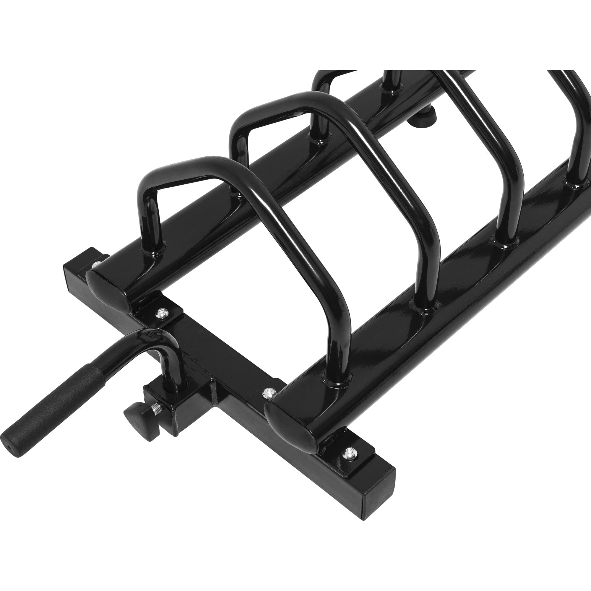 GORILLA SPORTS® Hantelscheibenständer - mit 30 mm und 50 mm Scheibenaufnahme, 151 x 53 x 30 cm, bis 400 kg Belastbar, Schwarz - Hantelständer, Hantelablage, Hantelscheibenablage für Gewichtsscheiben