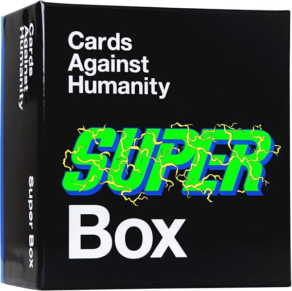 Súper caja para Cards Against Humanity • Paquete de expansión grande de 300 cartas | Nuevo para 2026. Expande tu juego de CAH con 300 cartas impactantes que seguro te harán sentir algo. Aditamento para juego de cartas. 17+.