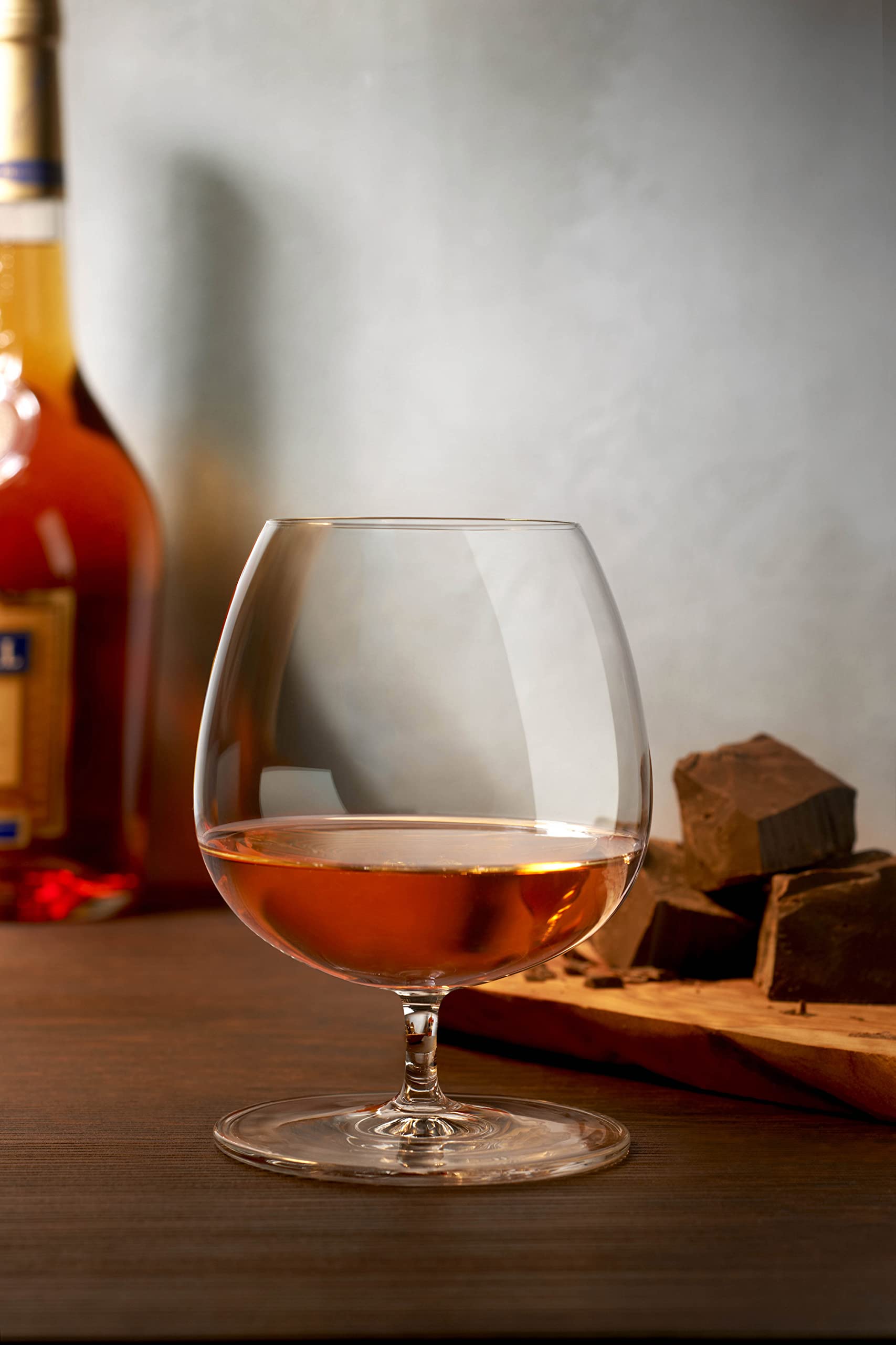 NUDE - Juego vintage de copas de coñac, cristal sin plomo, chupete de brandy, perfecto para el hogar, restaurantes y fiestas, juego de 2 vasos de cóctel