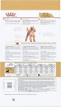ROYAL CANIN Poodle Adult Dry Dog Food, 10 lb Bag | Coat Health with Omega Fatty Acids, Healthy Aging Support, For Adult Poodles 10+ Months, Specialized Kibble for Easy Pickup