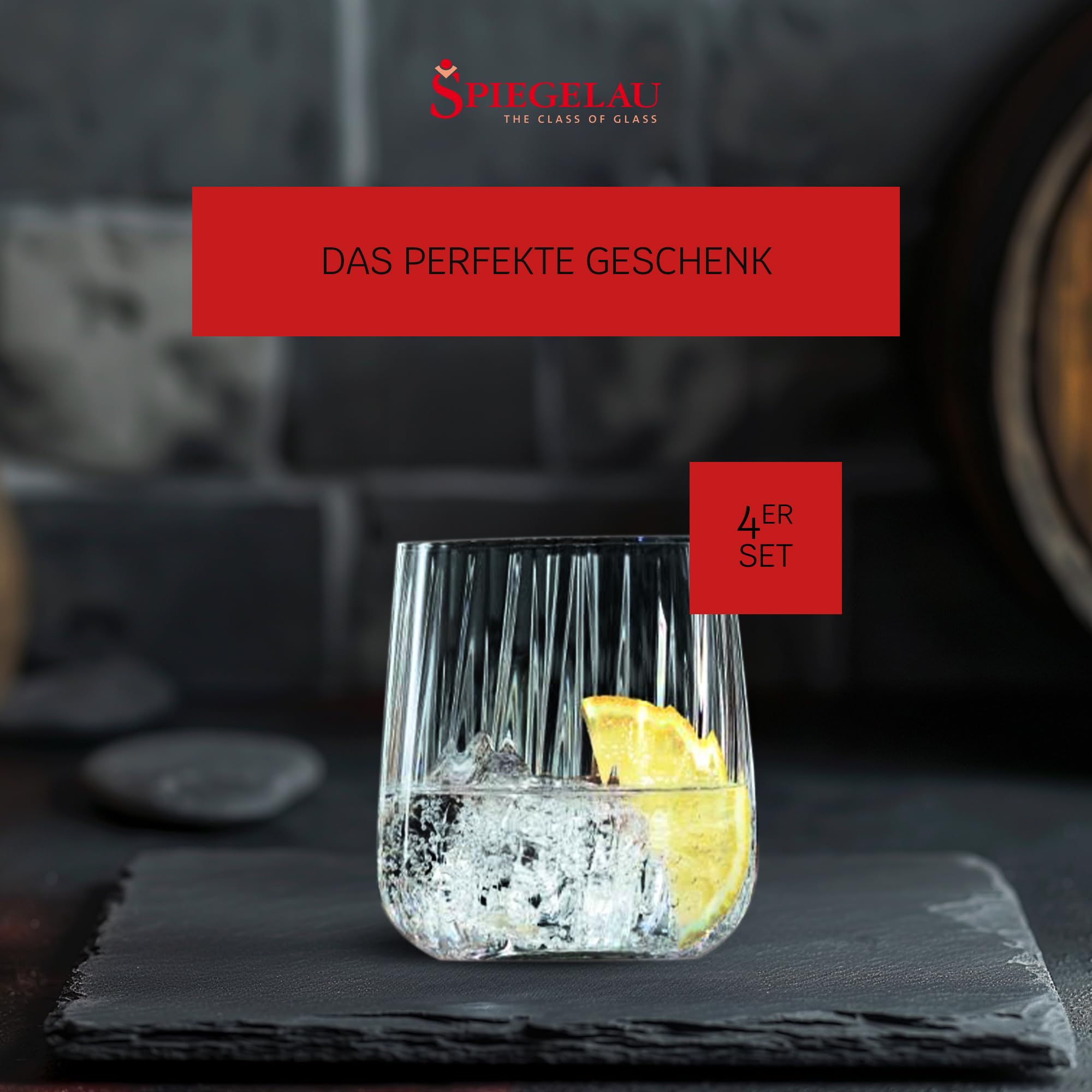 Spiegelau & Nachtmann 4450175 Set di 4 bicchieri in vetro di cristallo da 340 ml, Spiegelau LifeStyle