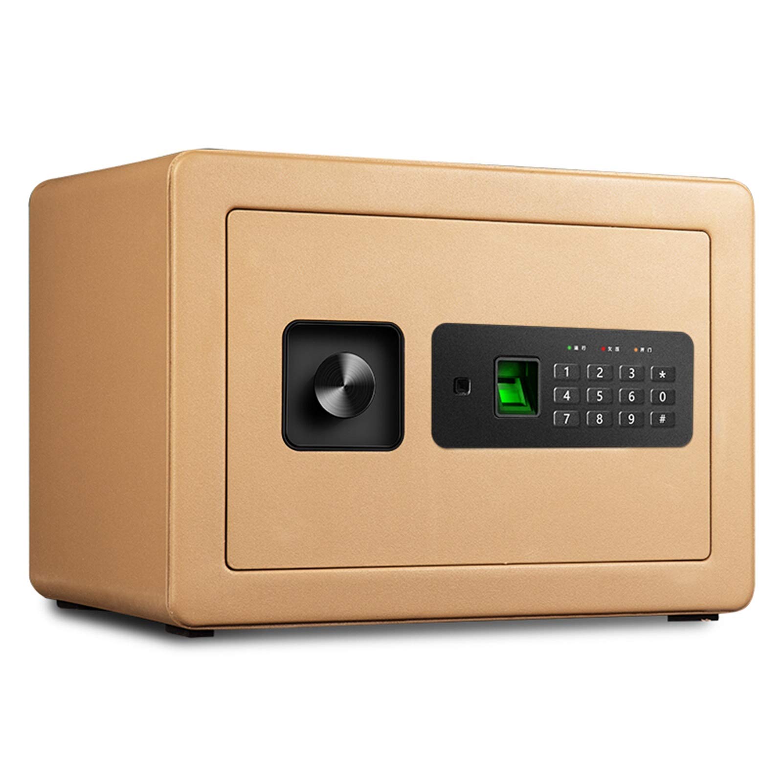Sejf Domowy Elektroniczny Cyfrowy Sejfryczny Sejf Odcisków Palców Szafka Na Pieniądze Bezpieczna Gotówka Biżuteria Paszportet/Gold