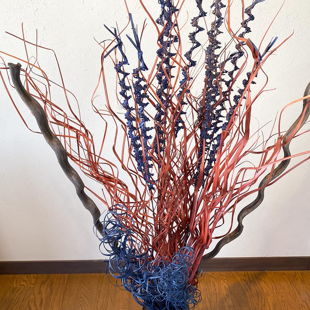 赤い実のドライフラワー枝物 約100cm2本 短かめ3本 赤い実のドライ