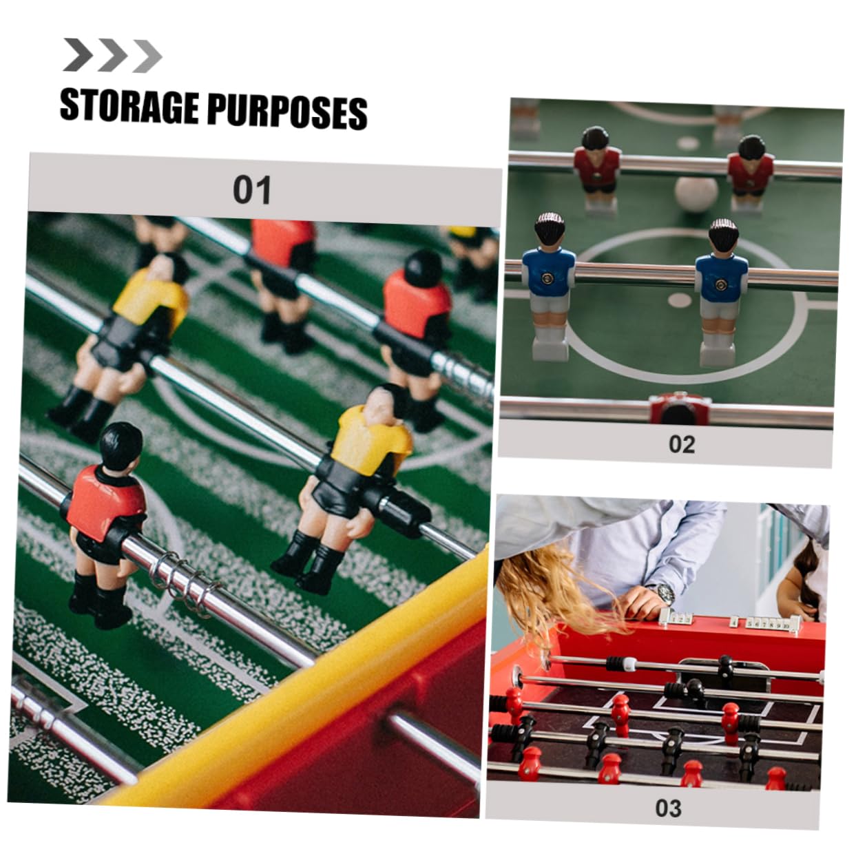 Asta Di Metallo Per Calcio Balilla 8mm x 52,5cm Accessorio Per Calcio Da Tavolo Ricambio Per Biliardino Impugnatura Ergonomica Per Gioco Da Tavolo