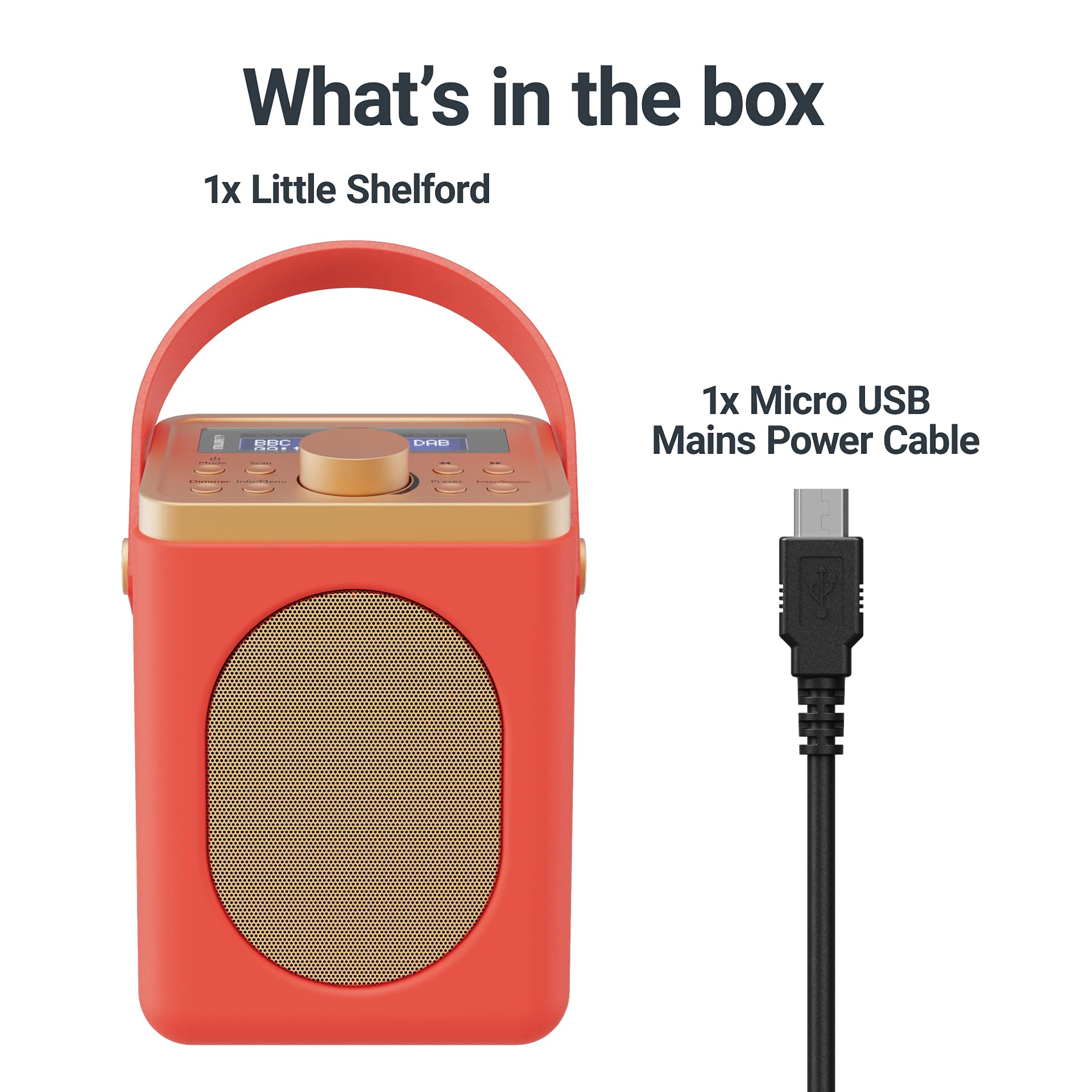 MAJORITY Little Shelford Portable Radio Bluetooth Connectivity FM