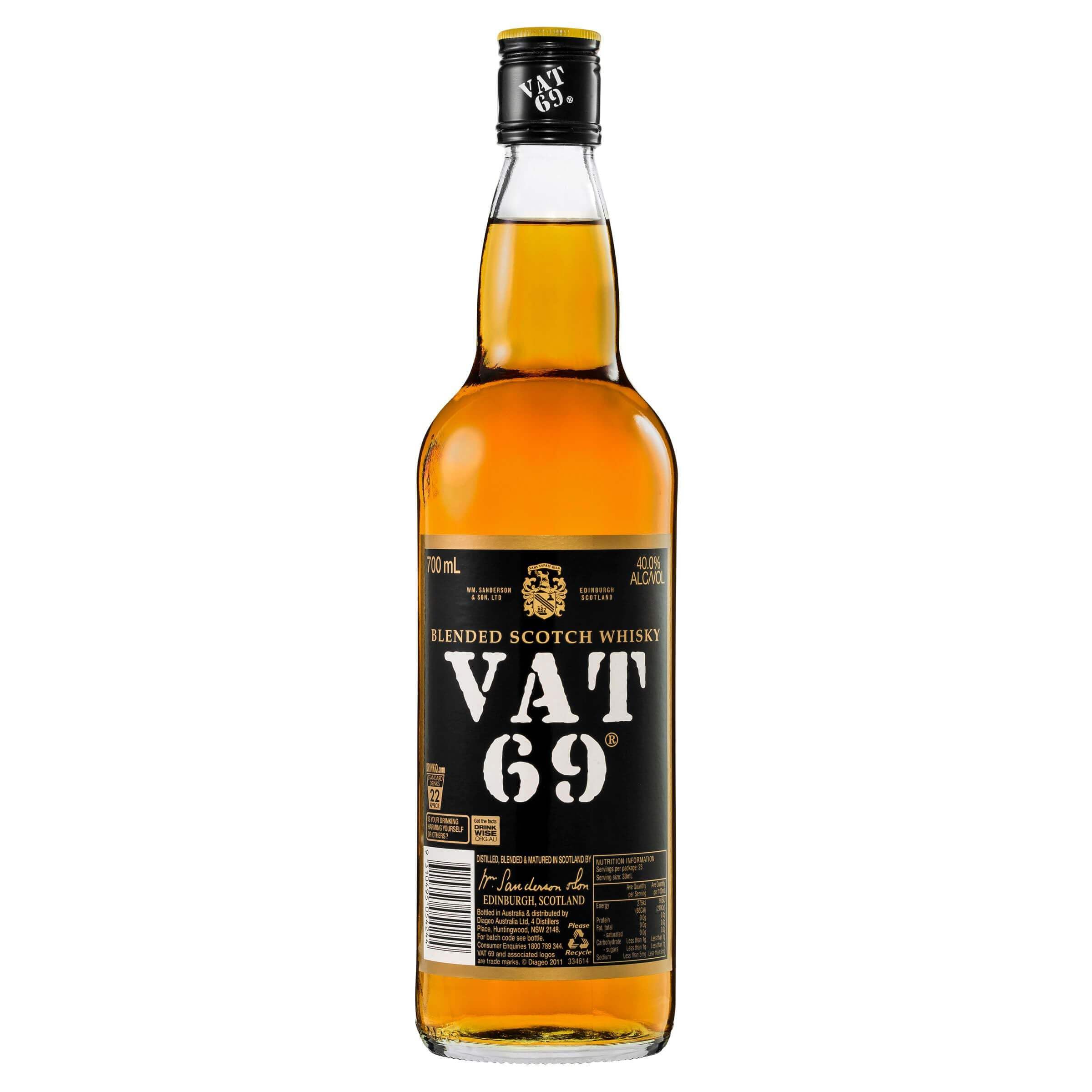 Amazon.co.jp: VAT69(バット69) 40度700ml ブレンデッドスコッチ