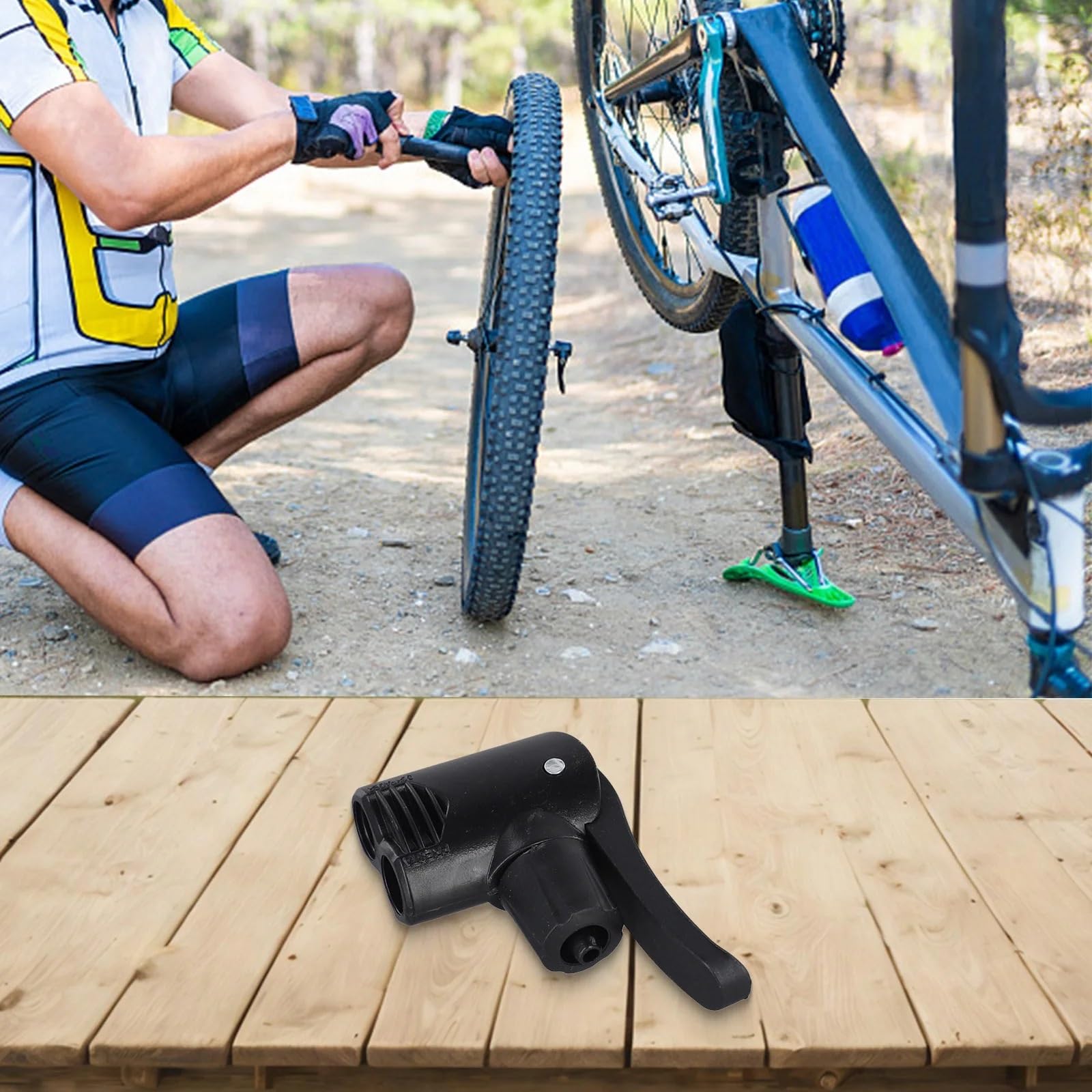 40 Stück Adapter Pumpendüse Schlauch Pumpenteile Fahrradteil für schnelles Reifenaufpumpen