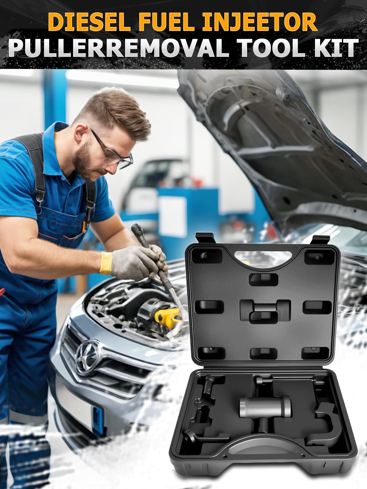Extractor de inyectores diésel compatible con VW Diesel para motor VAG 1.2, 1.6, 2.0 TDi, T10402, T10415