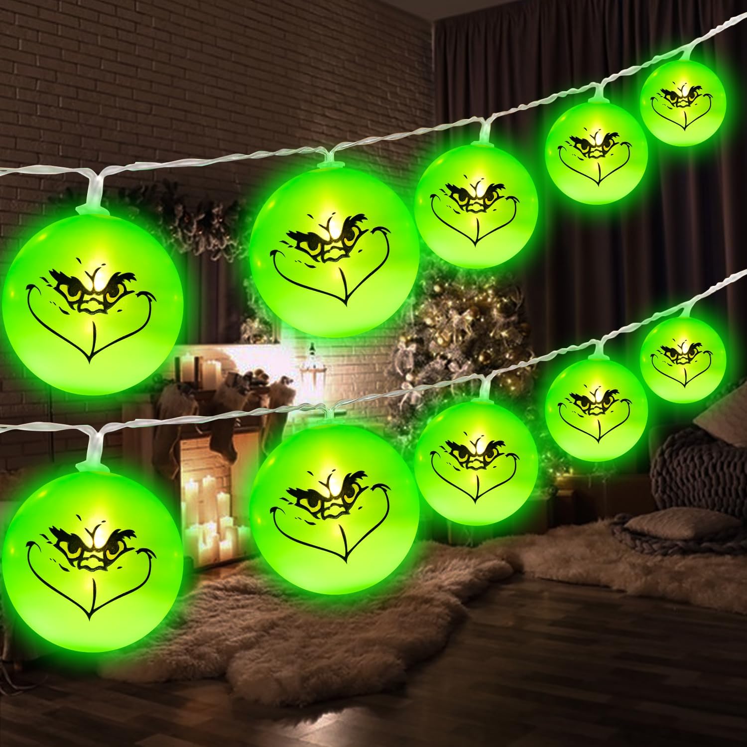 20 LED 10 Ft Christmas Lights Decorations Indoor LED