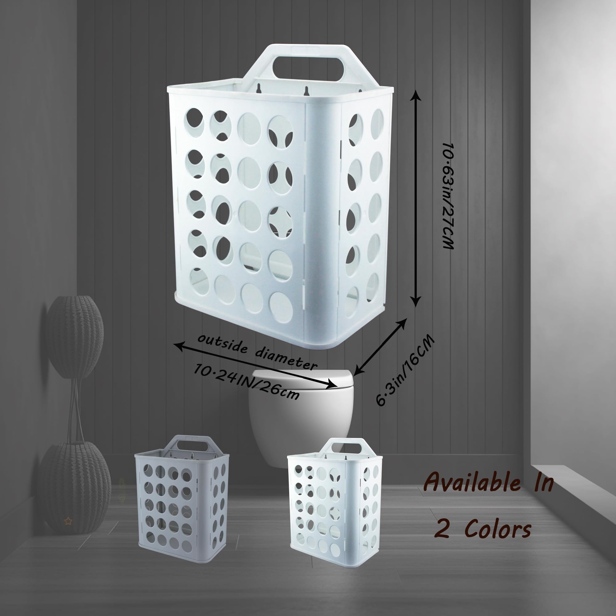 Soporte para bolsas de plástico (2 juegos/paquete) Soporte para bolsas de comestibles, bueno para guardar bolsas de plástico debajo del fregadero, organizador de calcetines montado en la pared que