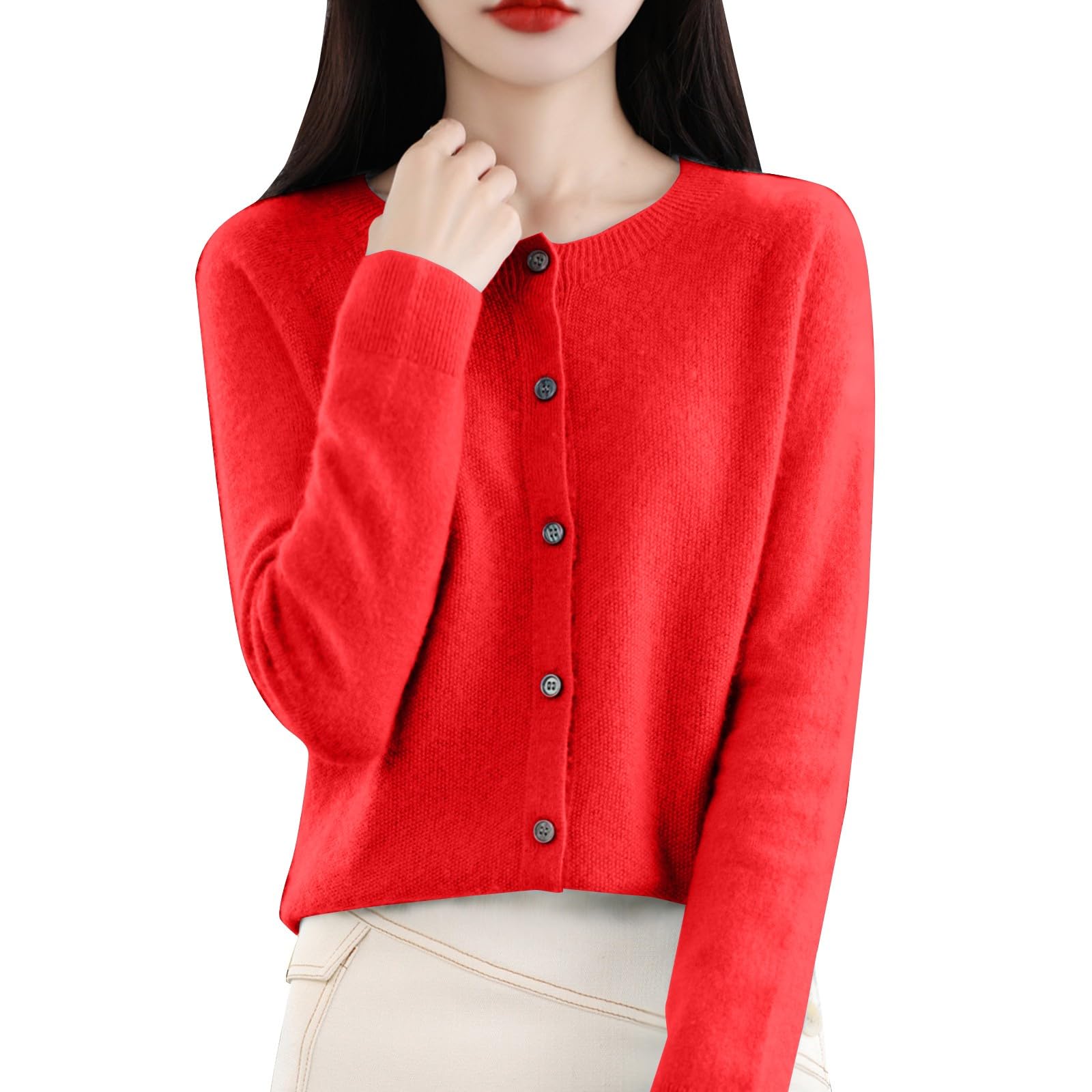 Cardigan for Women Cardigans for Women Sweaters Button Front Long Sleeve 3 X Coat