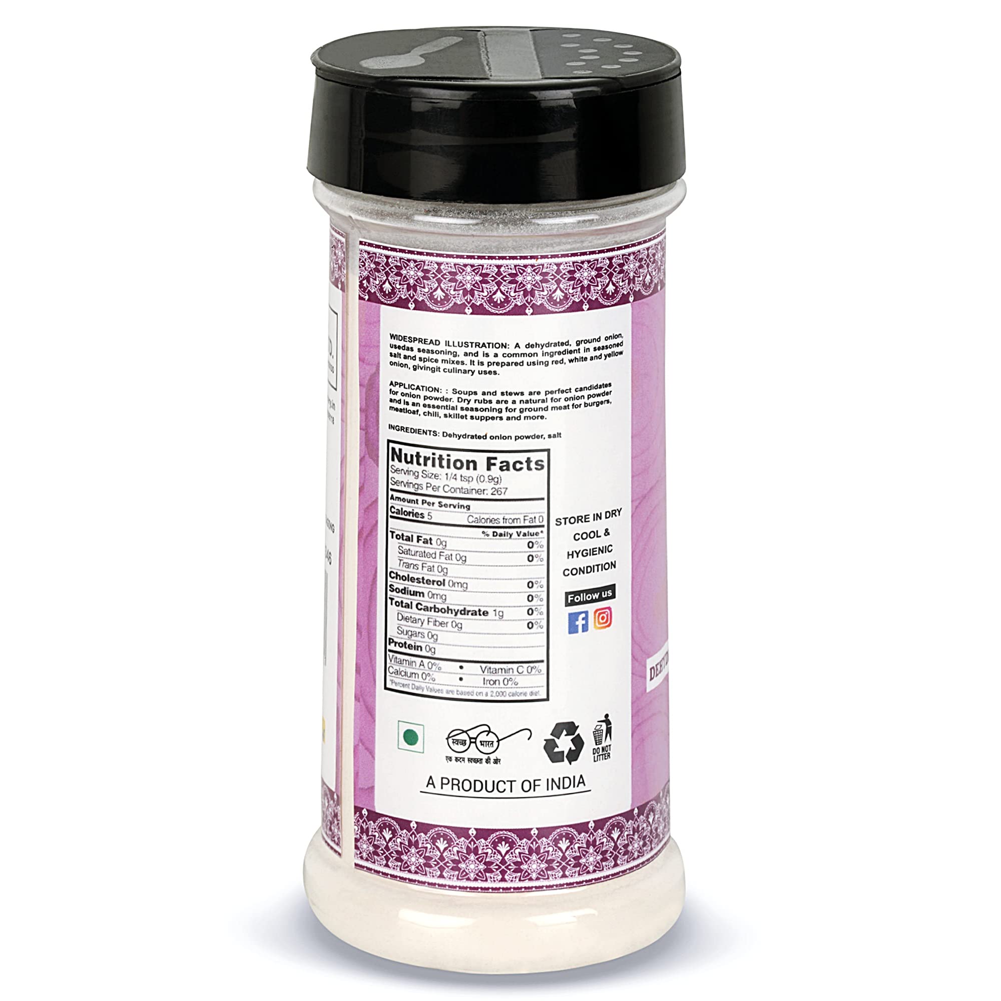 Nourcery Onion Powder, 100g (DEHYDRATED GROUND ONION) - Image 3 thumbnail