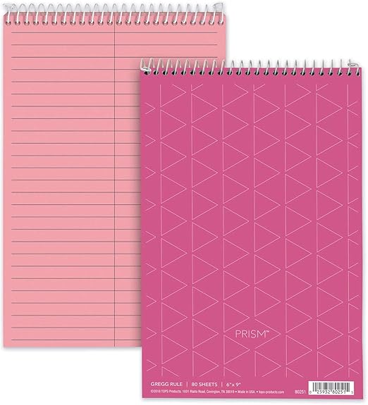 Tops Gregg Prism Steno Notebooks Steno Notepads Office
