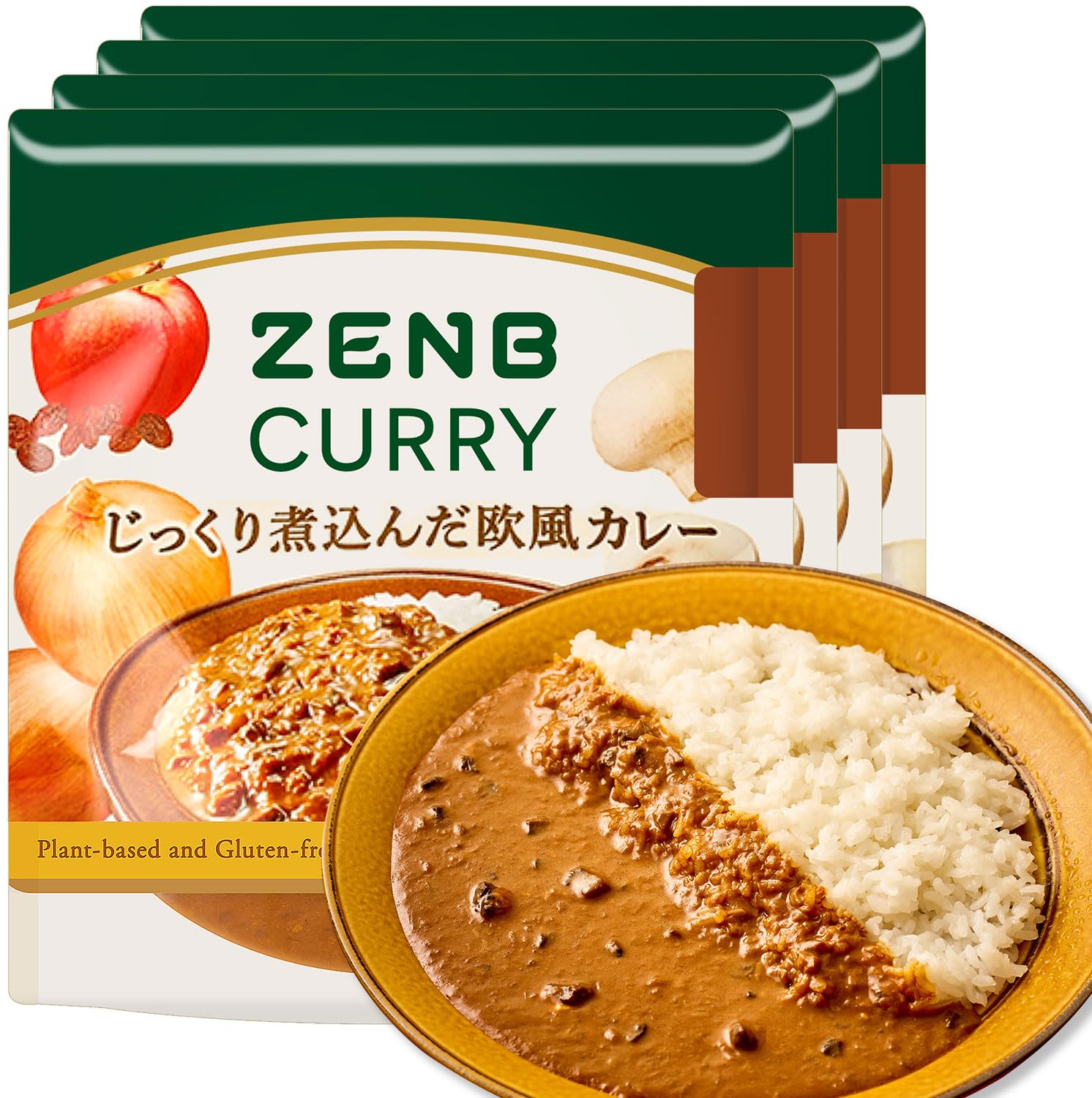 Amazon.co.jp: 【脂質オフ】ZENB ゼンブ 欧風カレー 4食