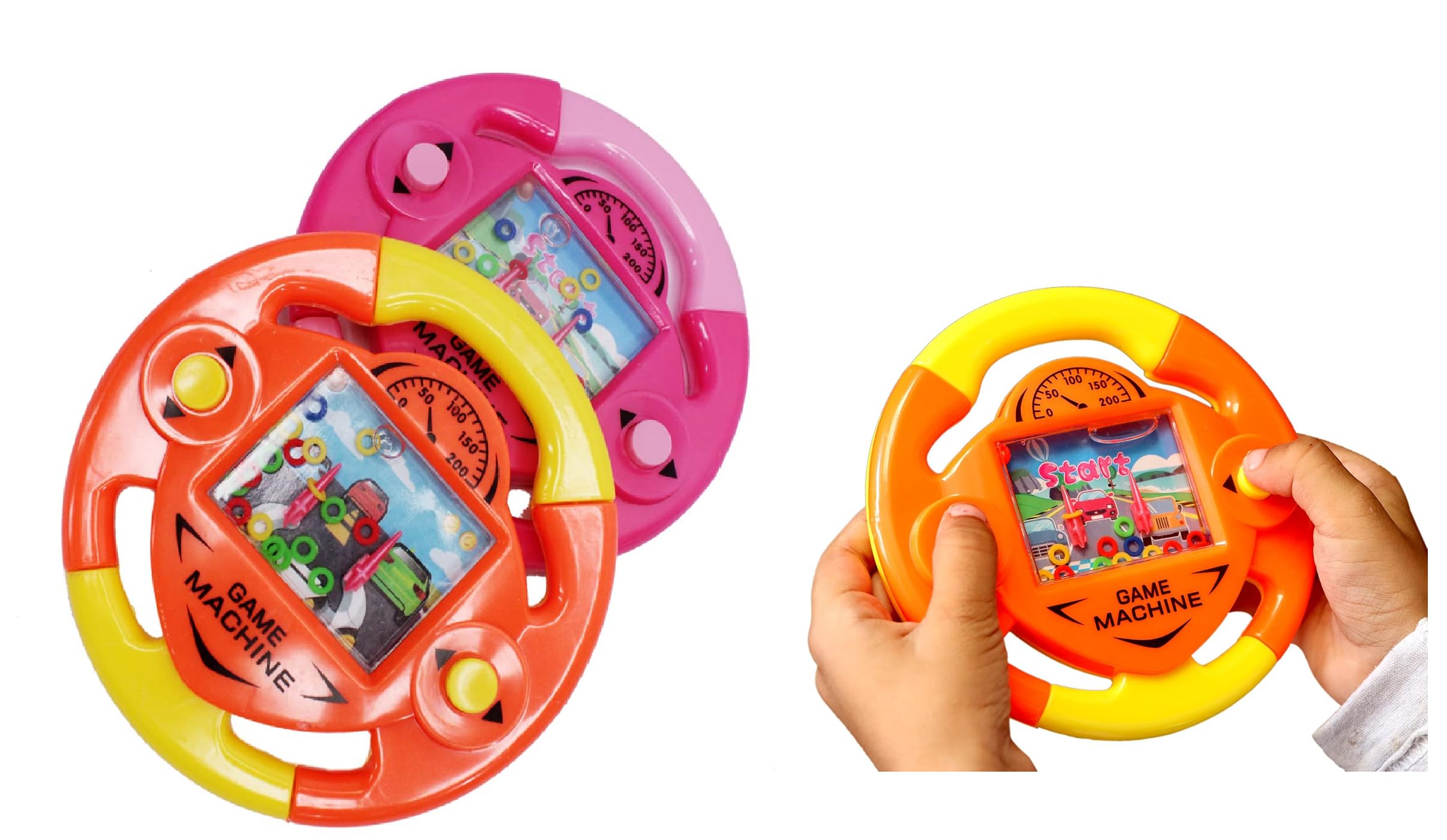 Raaya Ring Toss Water Game For Kids Double Button Toy Water Console Handheld Game Toy For Boys And Girls (Set Of 2) - Multicolor (B09YQ4PDZN) Amazon Price History, Amazon Price Tracker