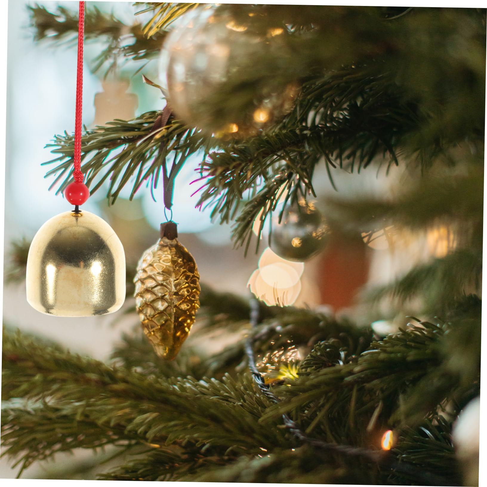 STOBOK 20pezzi Campane Rame Pendenti per Decorazioni Natalizie Sonagli Colorati per Fai da Te Materiale per Creazioni Festive e per