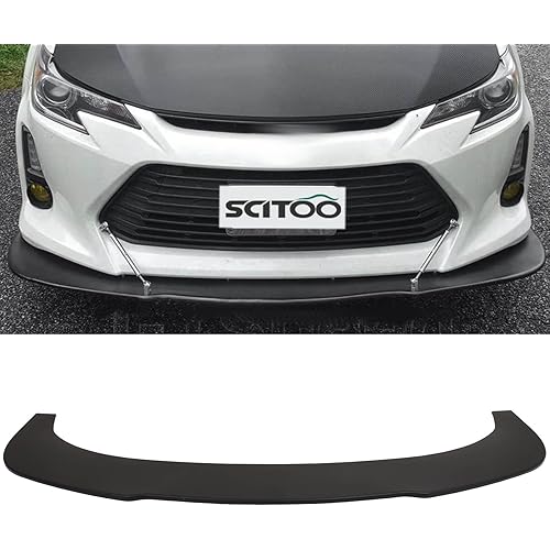 SCITOO 1PC Front Lip Spoiler V2 Style Universal 67" Accessories Matte Black Front Bumper Lip Chin Spoiler Splitter Diffuser Protector Body Kit