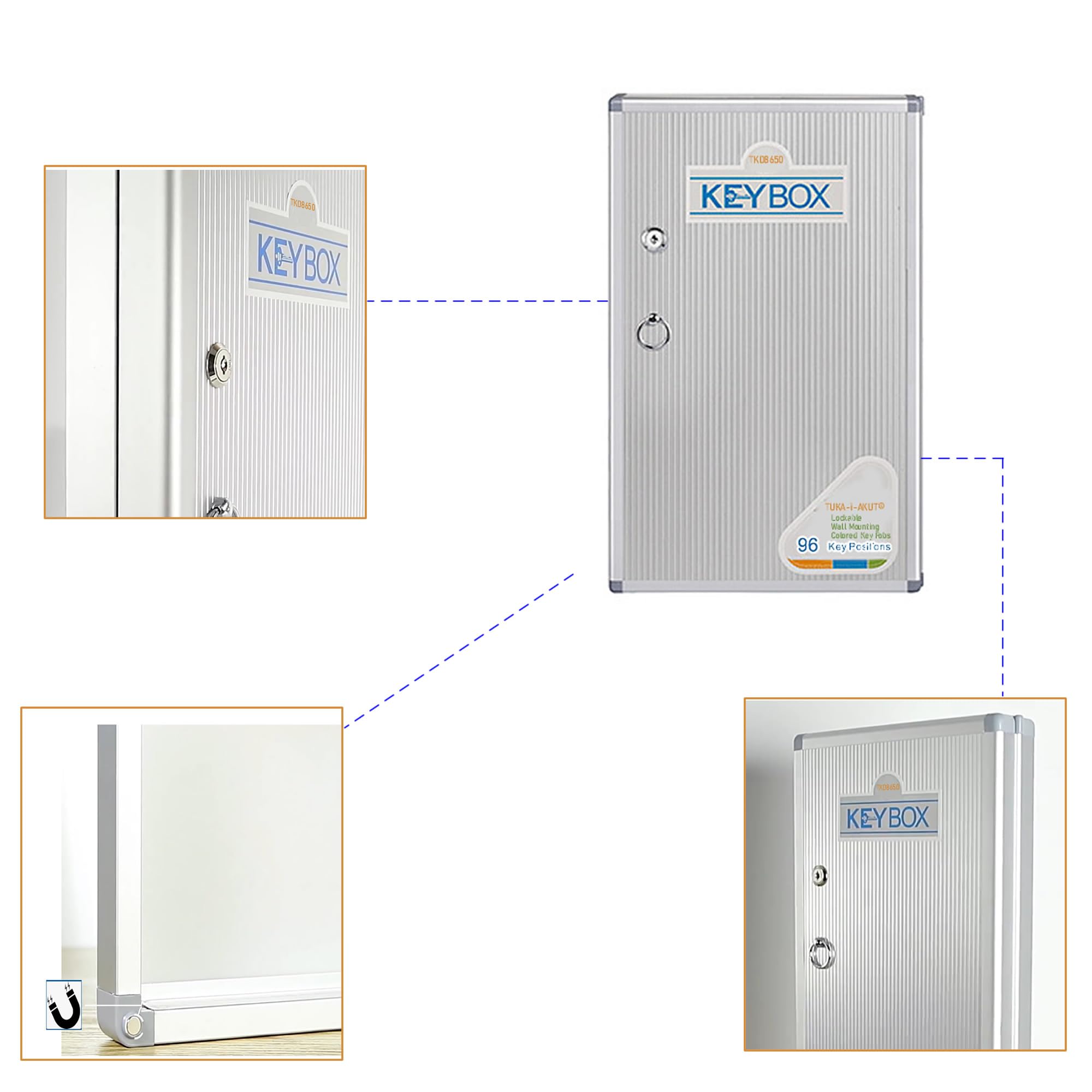 Armadietto Portachiavi Elettronico - Cassetta Sicurezza Per 24 Chiavi Con Serratura Digitale