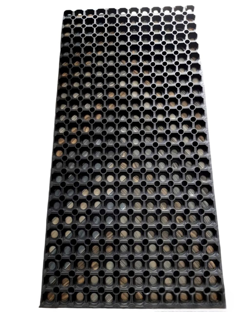 Basrah NIWAR Black Rubber Door mats for Bathroom Entrance Status Outdoor mat Status Heavy Quality Rubber size20×40" Inches