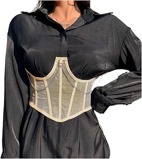 Corset Corset Underbust Women Top Curve Shaper Modeling Strap Slimming Waist Belt Chain Lace Bustiers