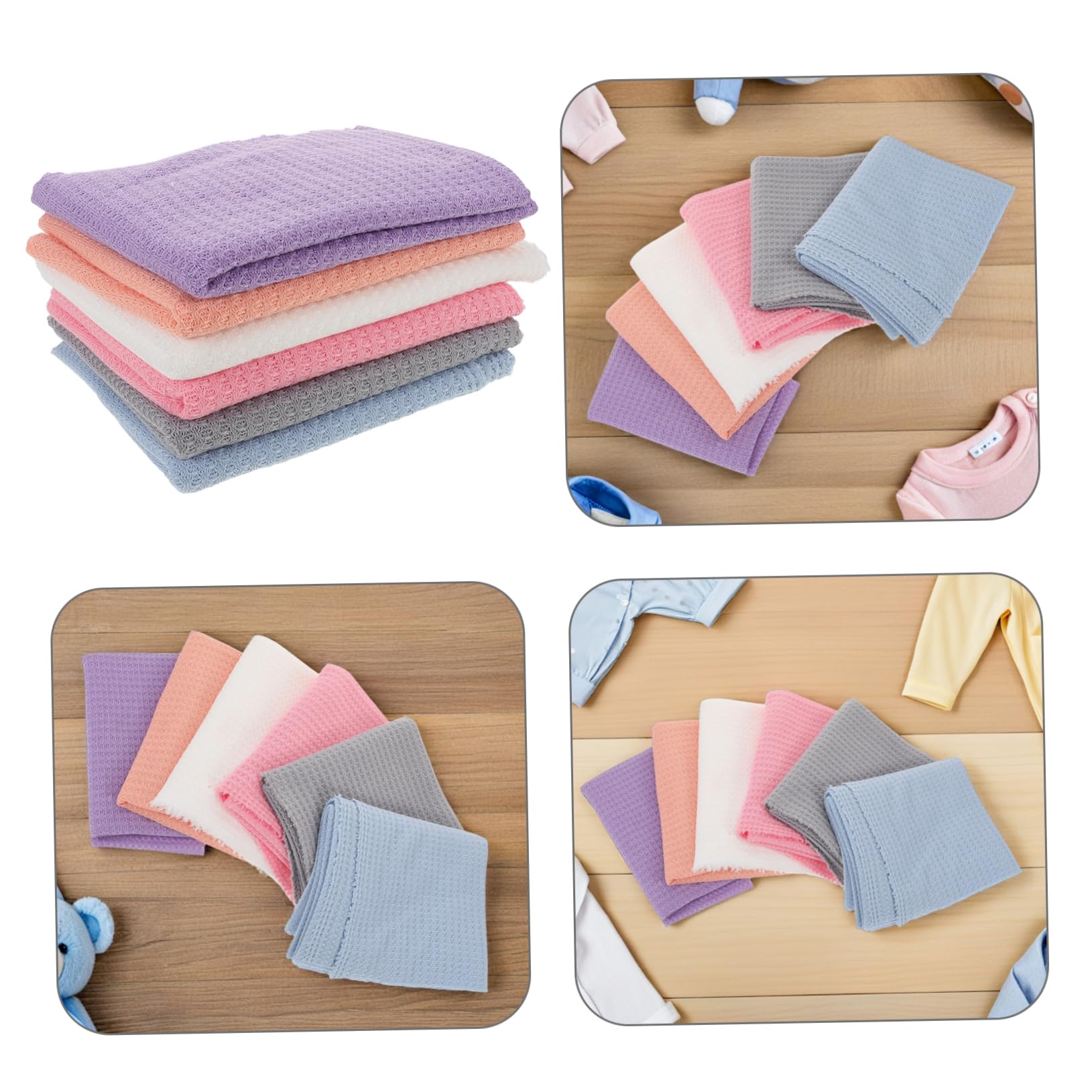 TOYANDONA 6piezas Fotografía De Swaddle Paños para Fotos De Bebés Fulares para Recién Nacidos para Sesión De Fotos Niñas