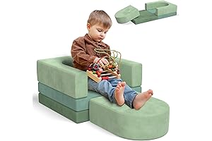Modular kids couch. 3-piece sofa made with memory foam. Multifunctional, and can...